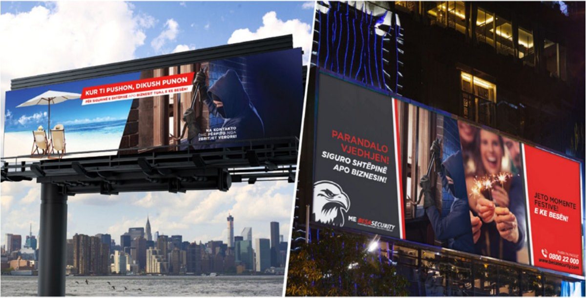 Besa Security campaign billboards